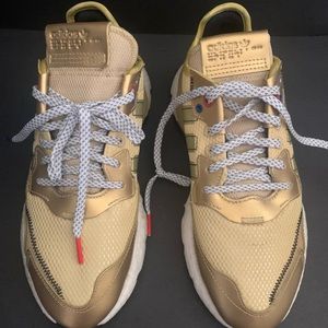 adidas Nite Jogger Training Womens Sneakers Shoes Gold
Multi